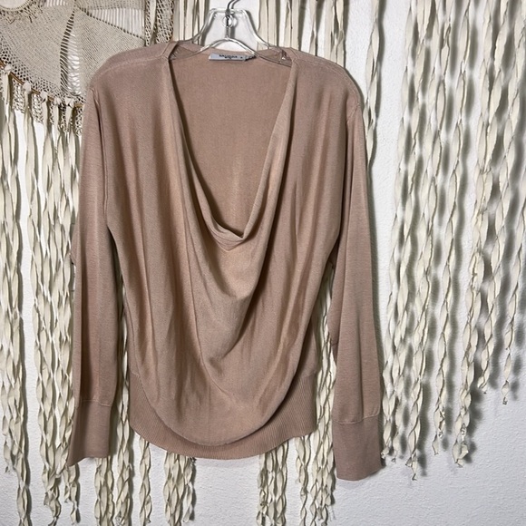 M.M. LaFleur Blush The Monica Silk Jersey Scoop Neck Top Size XL - Picture 2 of 13